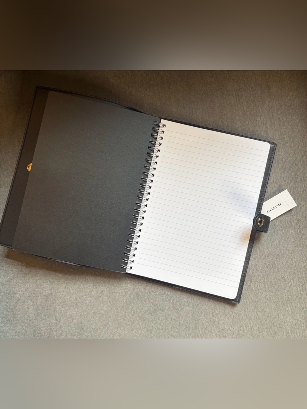 COACH Notebook In Loved Signature Canvas/Leather CDX99 Brown Gold NEW w/Tags🖤🤎 - Picture 9 of 10